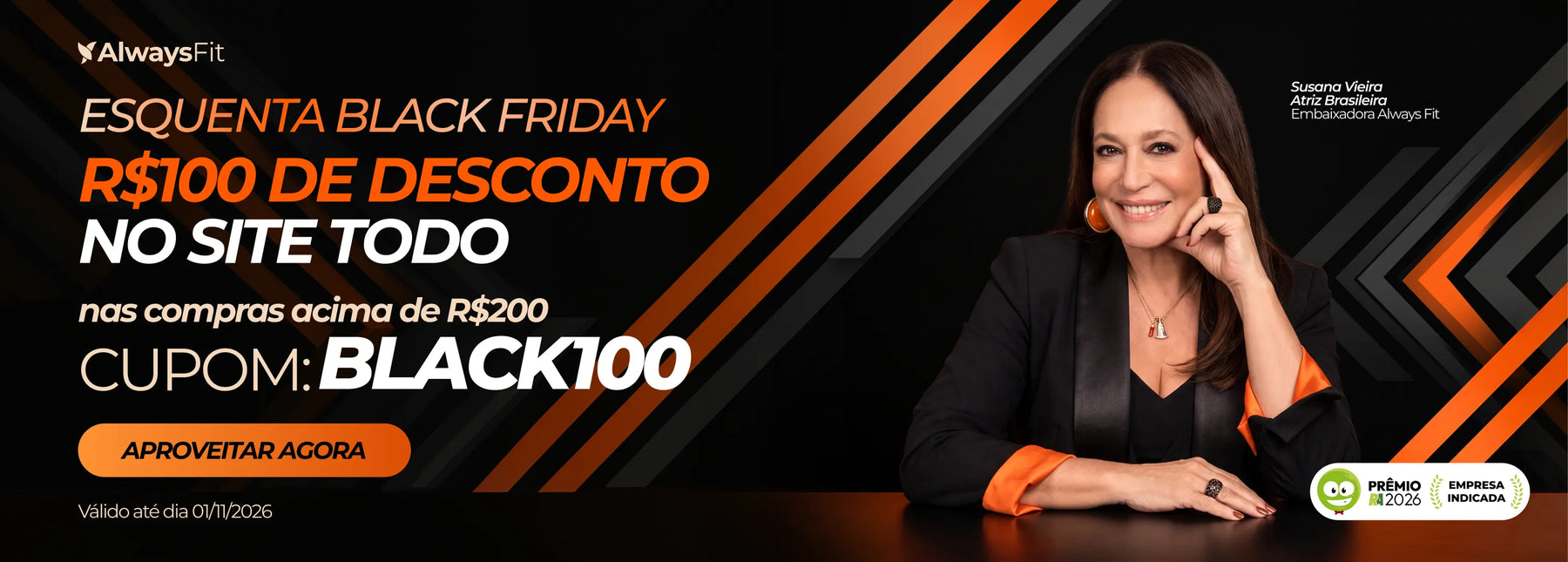 Esquenta Black Friday — cupom BLACK100